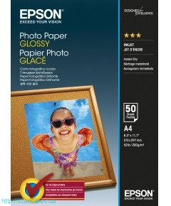 Бумага Epson Glossy Photo Paper A4, 50 листов Бумага Epson Glossy Photo Paper A4, 50 листов