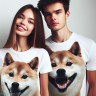 Футболка  Shiba Inu